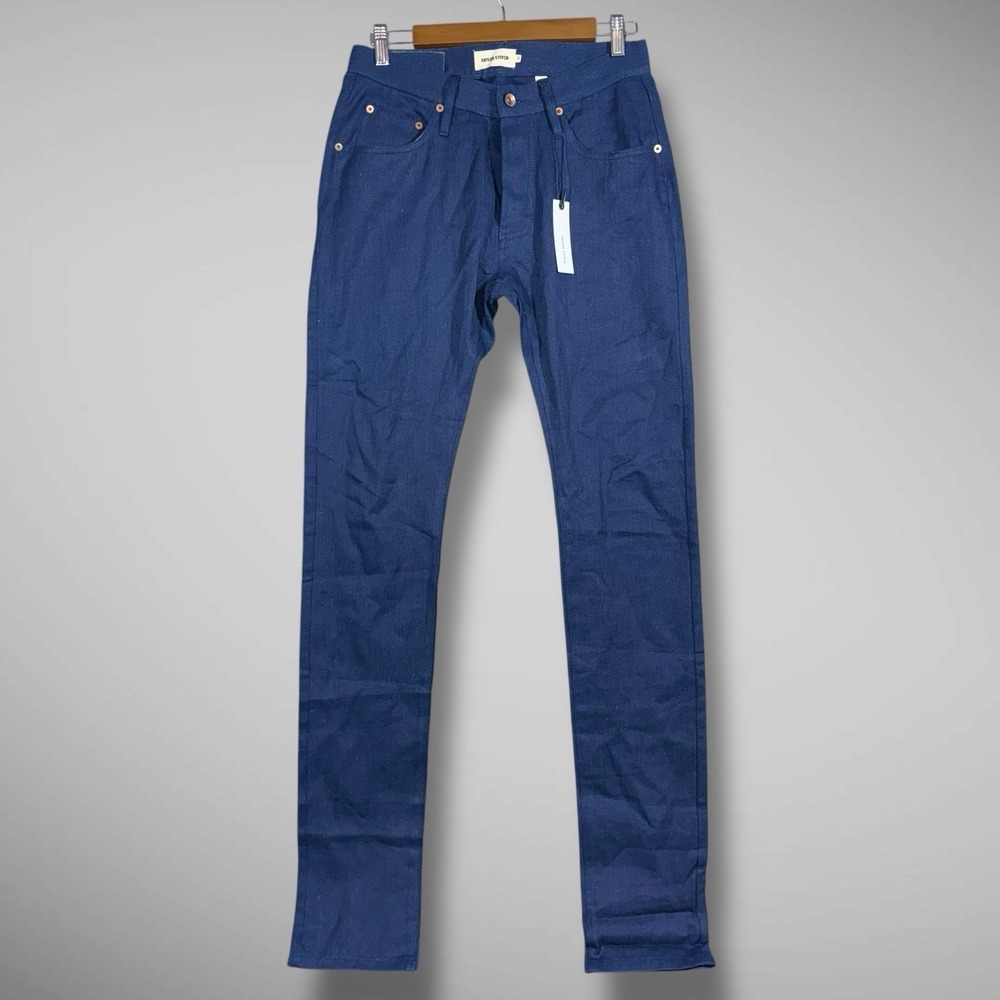 TAYLOR STITCH Slim Jean Mens 29x36 Blue Indigo Organic‎ Cotton Hemp Twill NWT